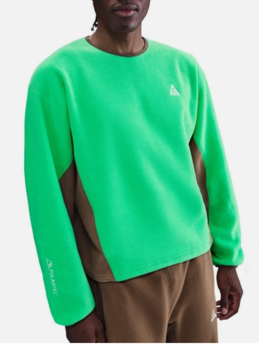 Nike ACG Wolf Tree Polartec Fleece Crew Pullover Mens Sz (S/XL) HV1117-389 NWT